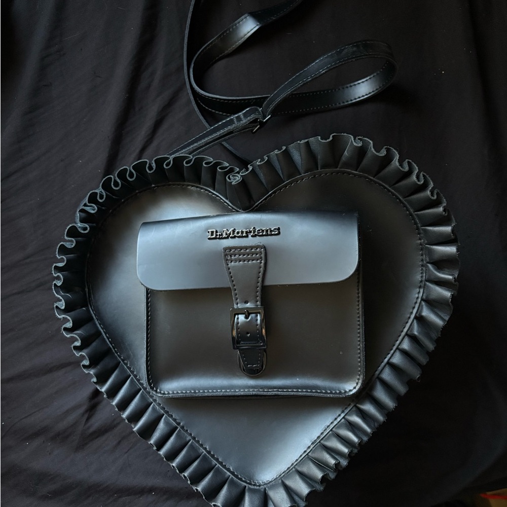 Dr. Martens Black Heart Crossbody Bag